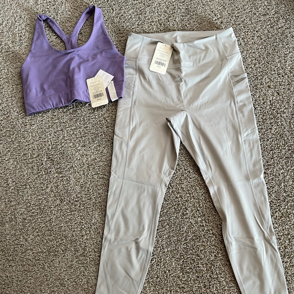 Fabletics leggings and bra set